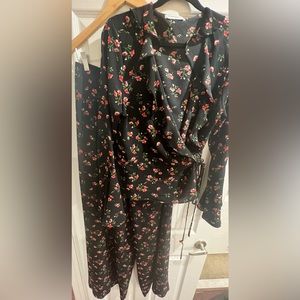 Black and Red Two-Piece